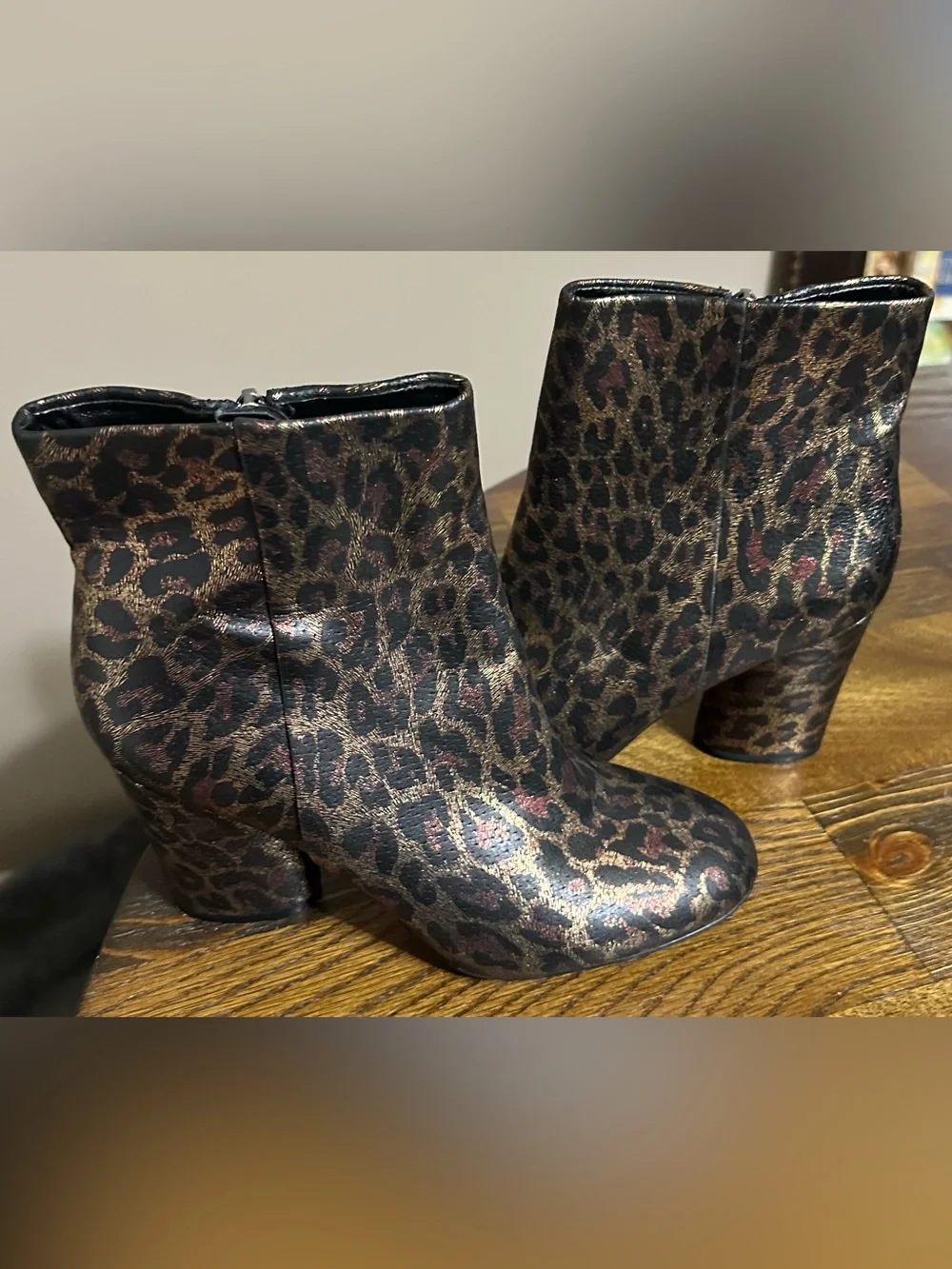 Neiman Marcus Leopard print boots
